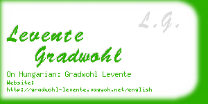 levente gradwohl business card